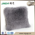 Precioso cojín de asiento de lana de piel de oveja mongol